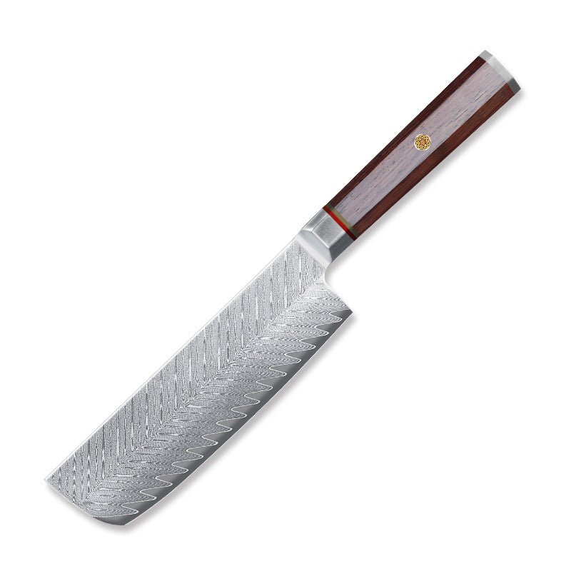 Couteau de cuisine série en acier de Damas avec manche octogonal. - cuizinezen