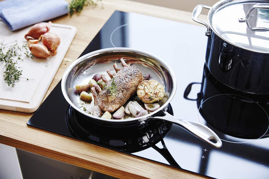 Beka Chef 12068354 Frying Pan Stainless Steel True 24 cm, Silver