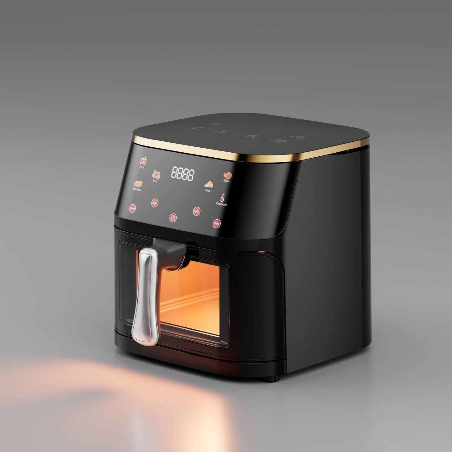 Air fryer avec fenêtre de visualisation, très grande capacité de 10 L, fonction automatique. - cuizinezen