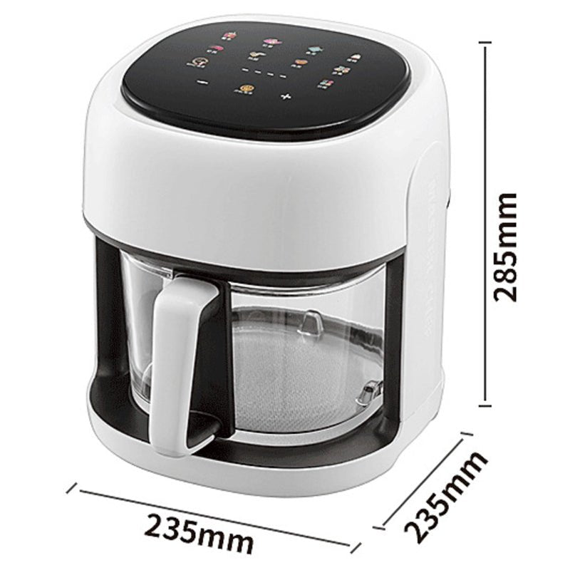Air Fryer grande Capacité avec bac en verre - cuizinezen