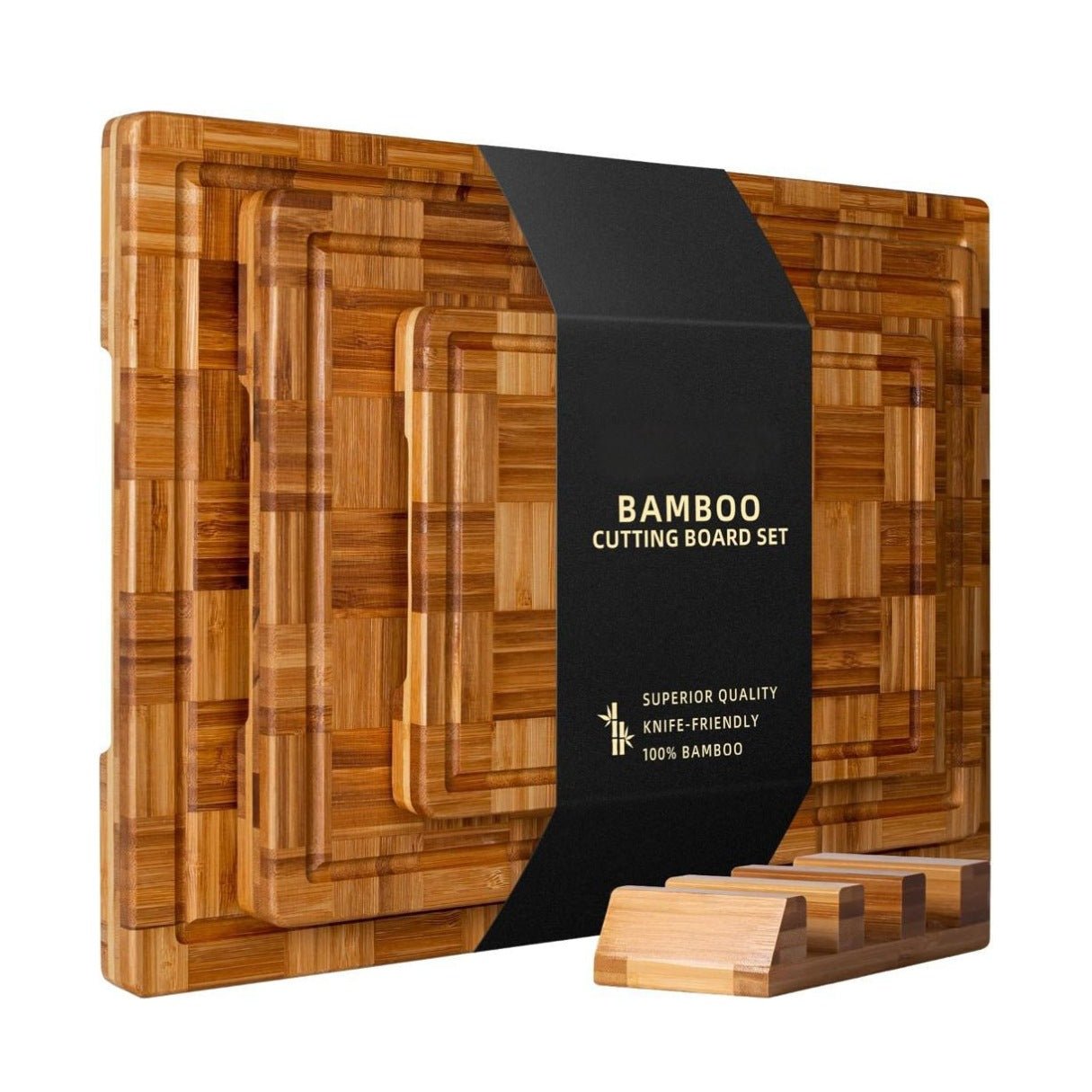 Bamboo Cutting Board With Support For Household Use - cuizinezen