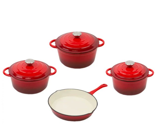 Batterie de cuisine en fonte émaillée. - cuizinezen