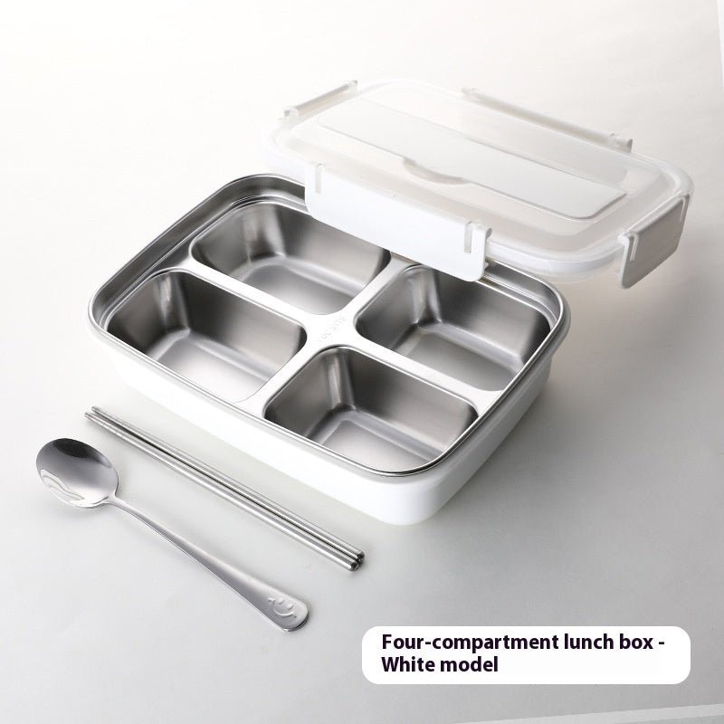 Boîte à lunch compartimentée en acier inoxydable avec isolation. - cuizinezen