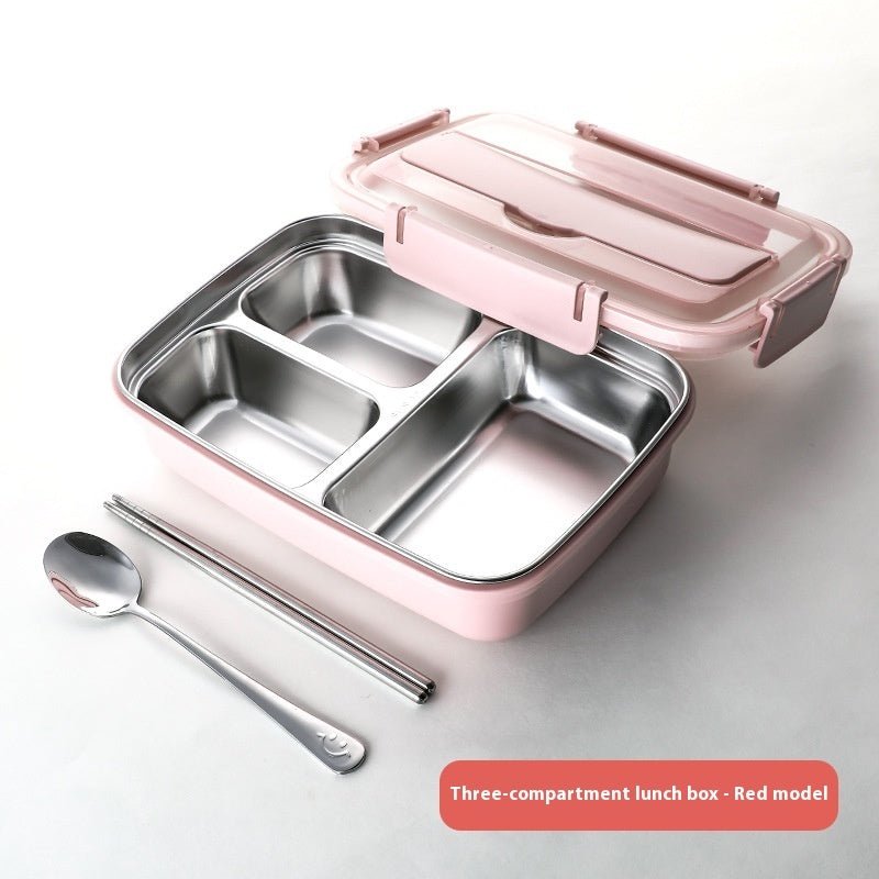 Boîte à lunch compartimentée en acier inoxydable avec isolation. - cuizinezen