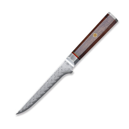 Couteau de cuisine série en acier de Damas avec manche octogonal. - cuizinezen