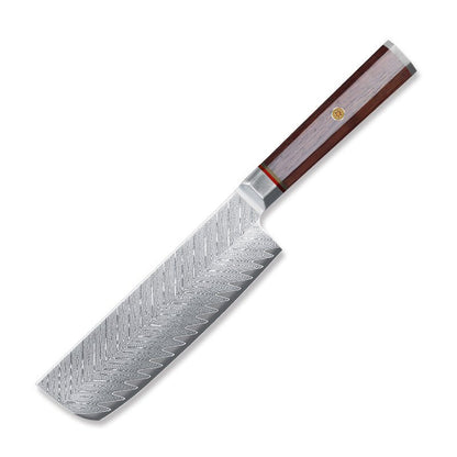 Couteau de cuisine série en acier de Damas avec manche octogonal. - cuizinezen