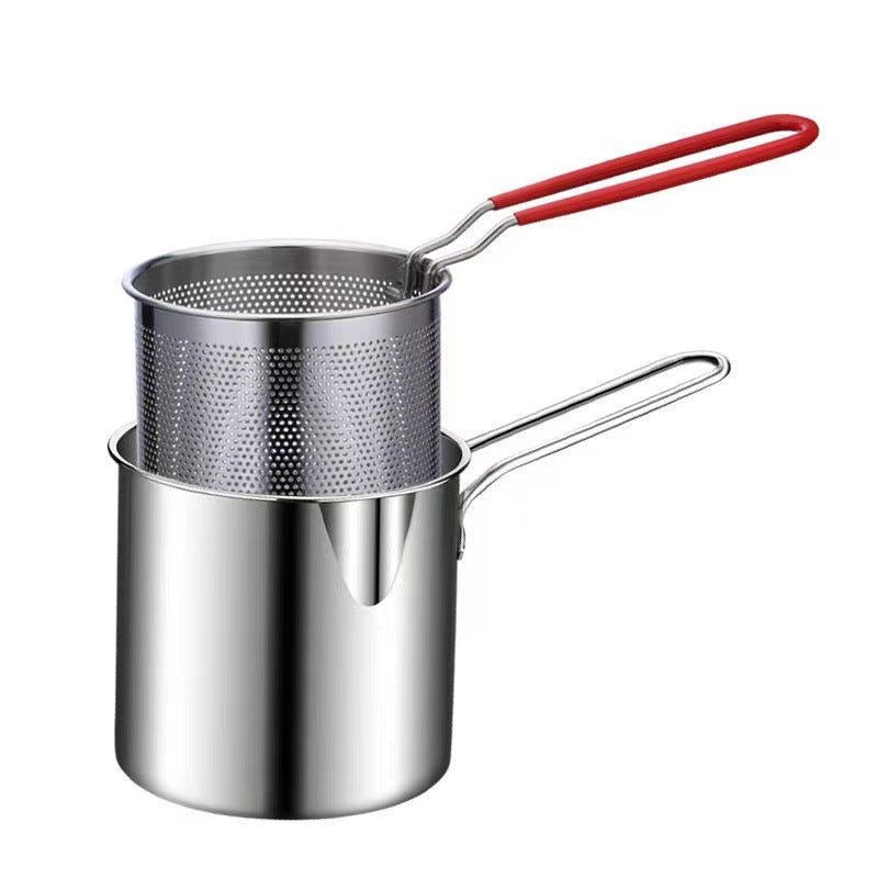 Friteuse en acier inoxydable 304 + Grille de friture. - cuizinezen