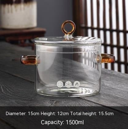 Marmite en verre borosilicate (1.5 L) - cuizinezen