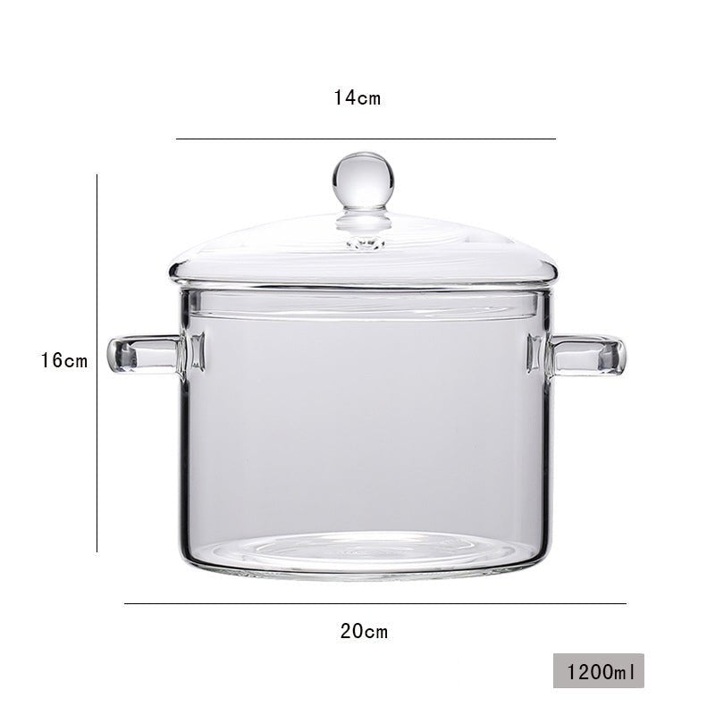 Marmite en verre borosilicate - cuizinezen