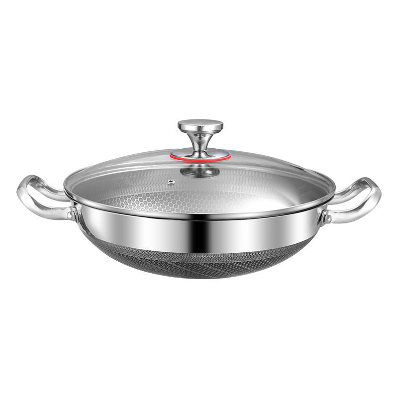 Poêle à braiser et à frire nid d'abeille. - cuizinezen