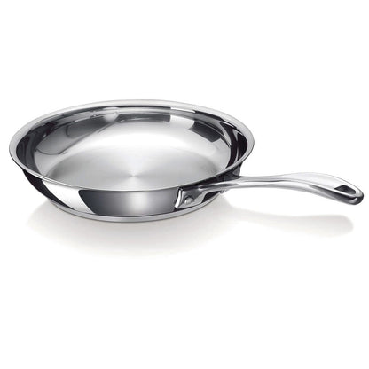 Poele à Frire en Acier Inoxydable 24 cm, Argent. - cuizinezen
