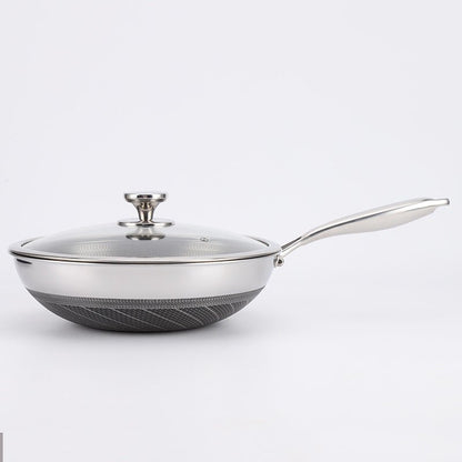 Poêle en Inox (nid d'abaille double face) - cuizinezen