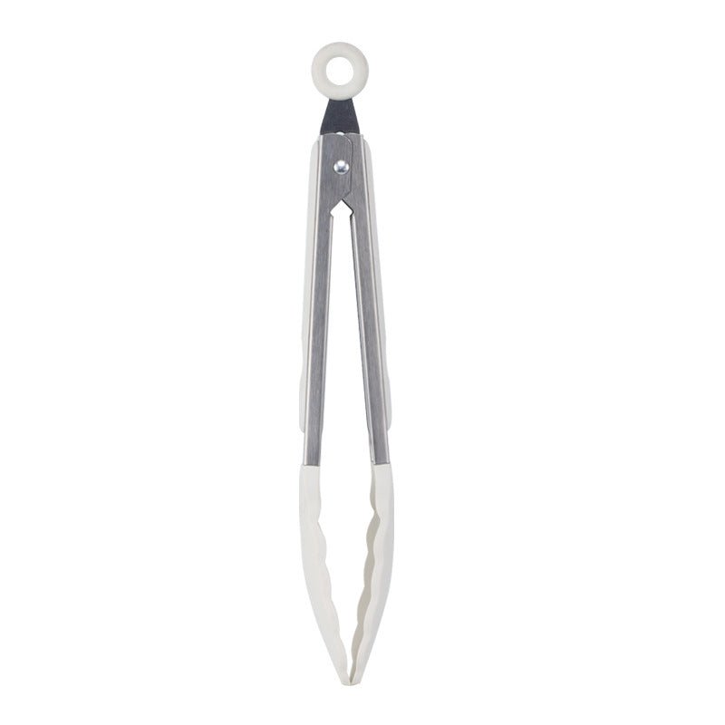 Ustensiles de cuisine blancs en silicone et manche en bois 11 pieces non - adhésifs - cuizinezen
